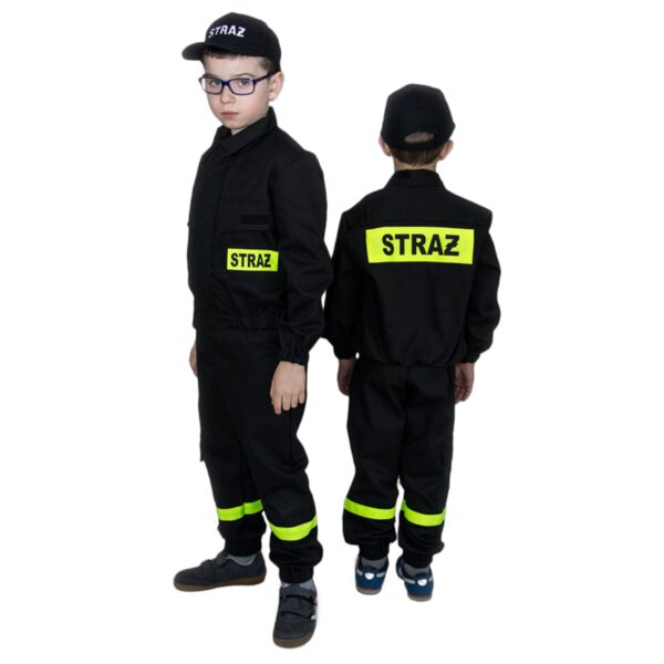 Ubranie koszarowe 2-cz. dziecięce CZARNE