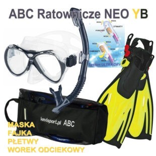 Zestaw ABC nurkowe NEO YB (maska, fajka, płetwy)